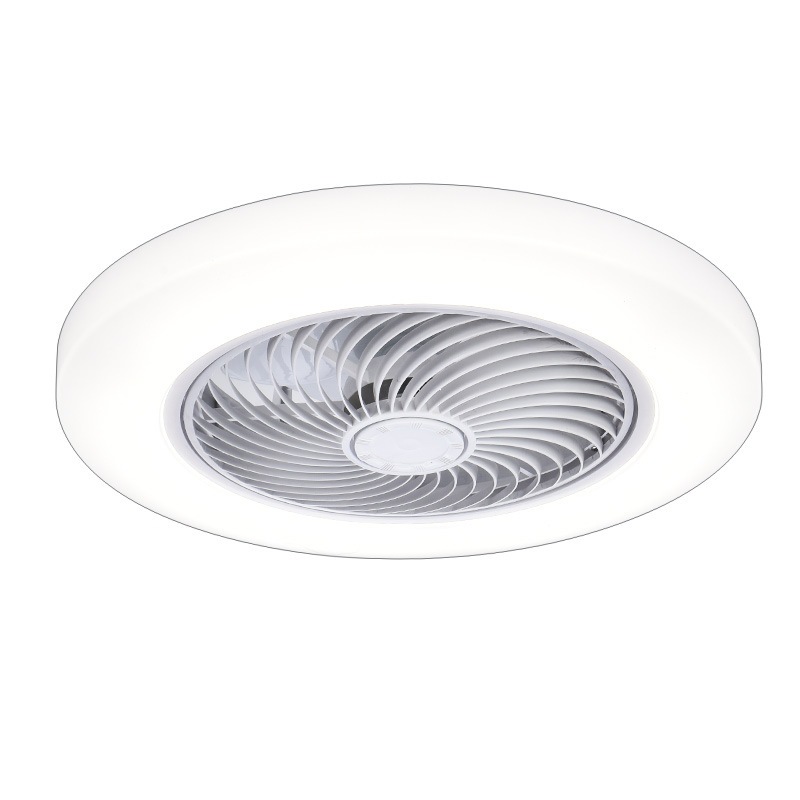 Ventilador de Techo con Luz Ultrafino, PC y ABS, Conversión de Frecuencia y Control Remoto, para Dormitorio