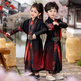 童汉服;童民族服装;儿童表演服