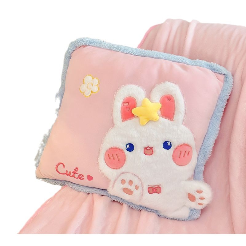almohada de alto valor facial mantas 2 en 1 colcha almohada de doble uso para automóviles de oficina aire acondicionado almohada de siesta