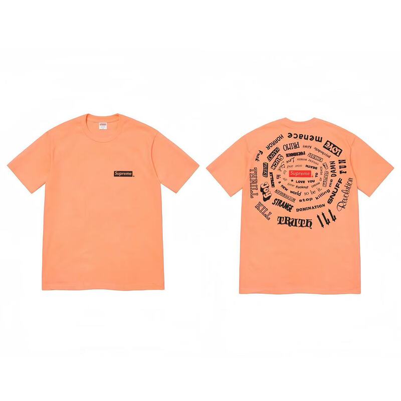クロスボーダーファッションとトレンディなシュプリームレタープリントラウンドネック半袖ユニセックスストリートファッションTシャツドロップシッピング|undefined