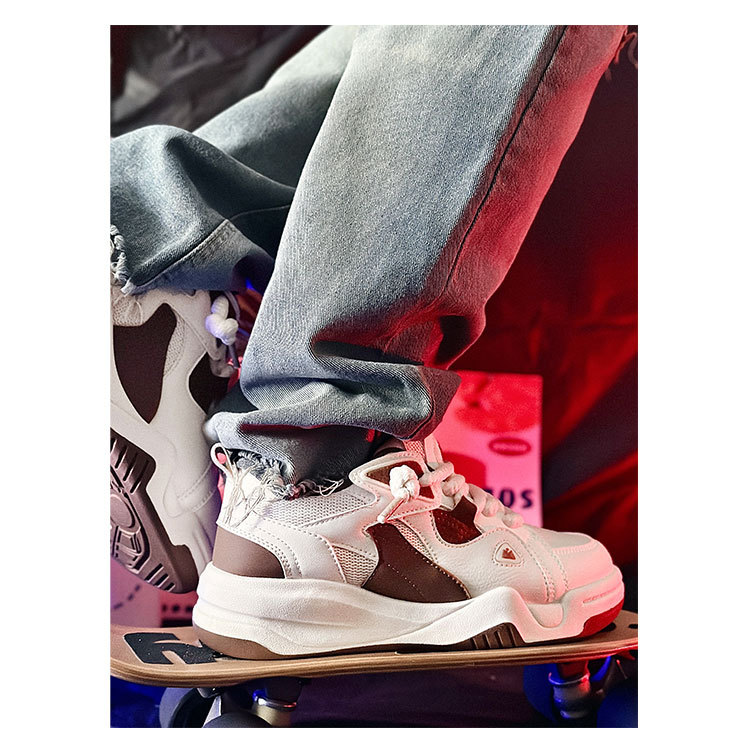 Sorte samurai skateboarding sko casual daddy sneakers_voghion.com