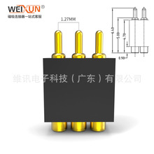 3pinƽ��ʽ�|�pogopin������B����1.27mm�g��1-5a��� ��ĸ��