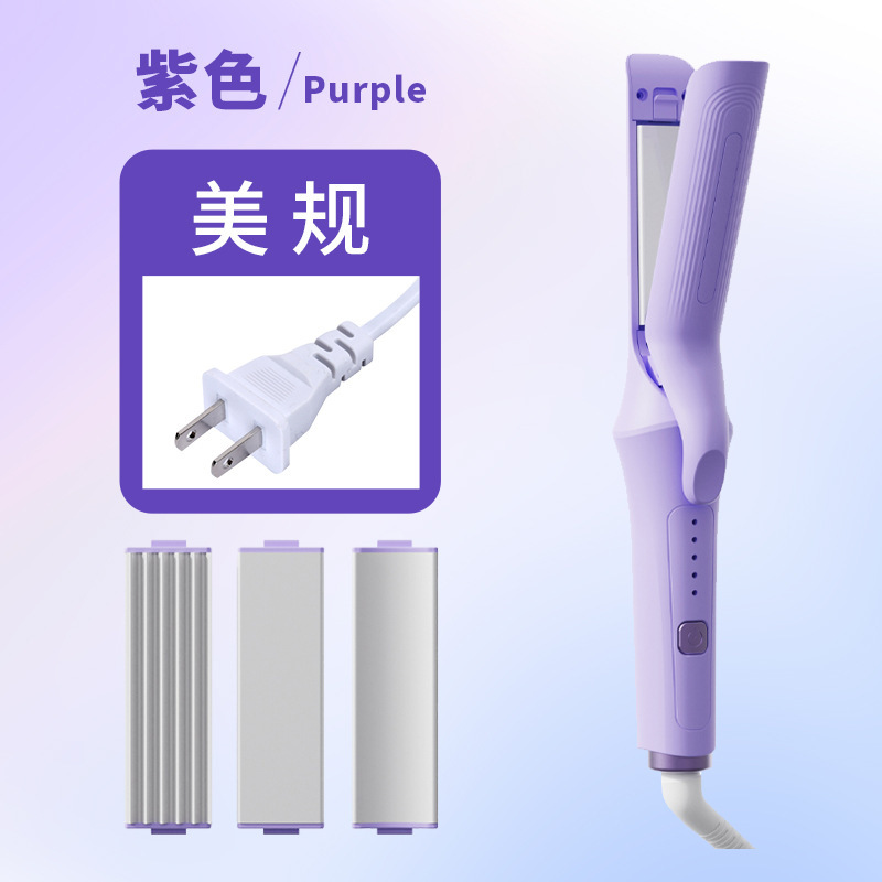 クロスボーダースプレーペイントストレートヘアスプリント多機能スリーインワンヘッド交換カーリングとストレート両用ヘアアイロンカーブヘアアイロン|undefined