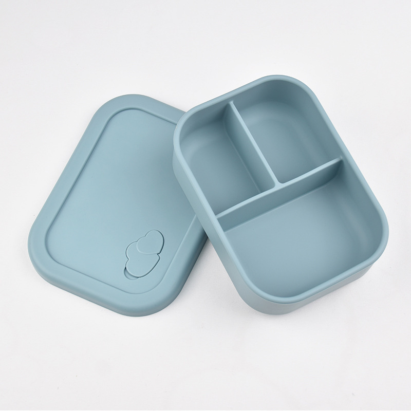 食品级硅胶饭盒可进微波炉加热学生上班族午餐盒分格便当盒保鲜盒|undefined