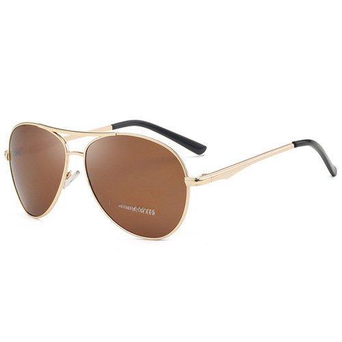  New Men's and Women's Polarized Sunglasses Wholesale 1020 Large Frame Metal Frog Mirror Night Vision Polarized Sunglasses