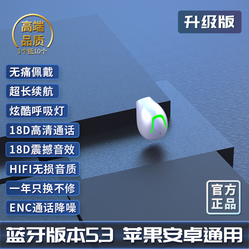 Súper pequeño auricular Bluetooth inalámbrico solo oído Deportes en la oreja alta calidad de sonido de alta gama 2023 nuevos hombres y mujeres