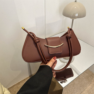 Fashionable retro underarm bag, one-shoulder bag, autumn shoulder bag, french style, high-end