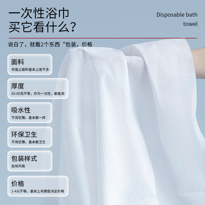 一次性浴巾独立包装包装毛巾加厚加大旅行便携酒店民宿美容院批发|undefined
