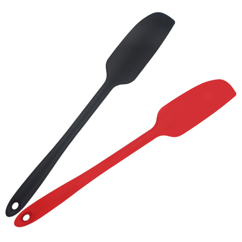 Kitchen baking tools silicone long spatula one-piece jam cake spreader cream butter mixing spatula