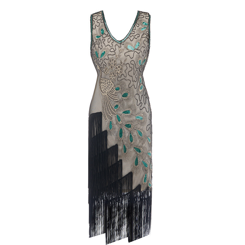 fashionable retro evening dress