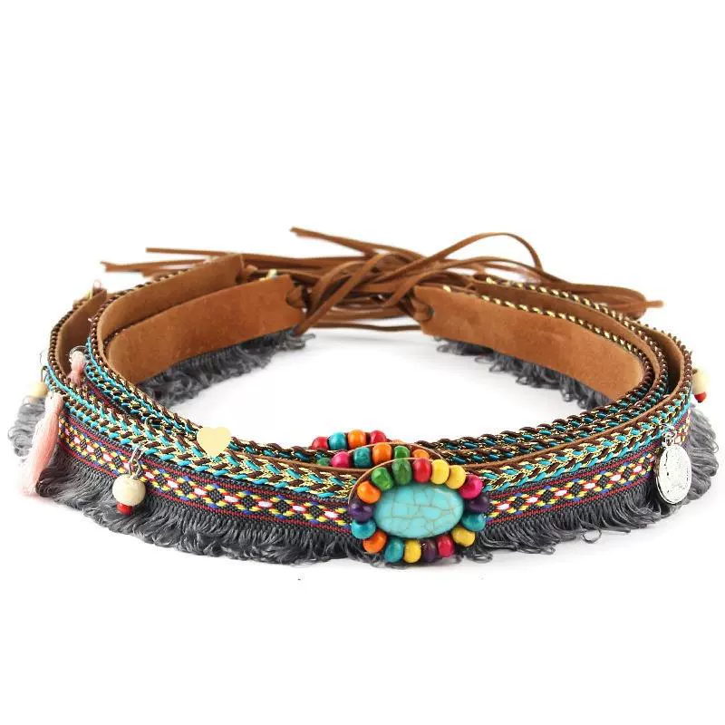 Тибетская танцевальная шляпа с бахромами шляпа котелок ковбойская шляпа