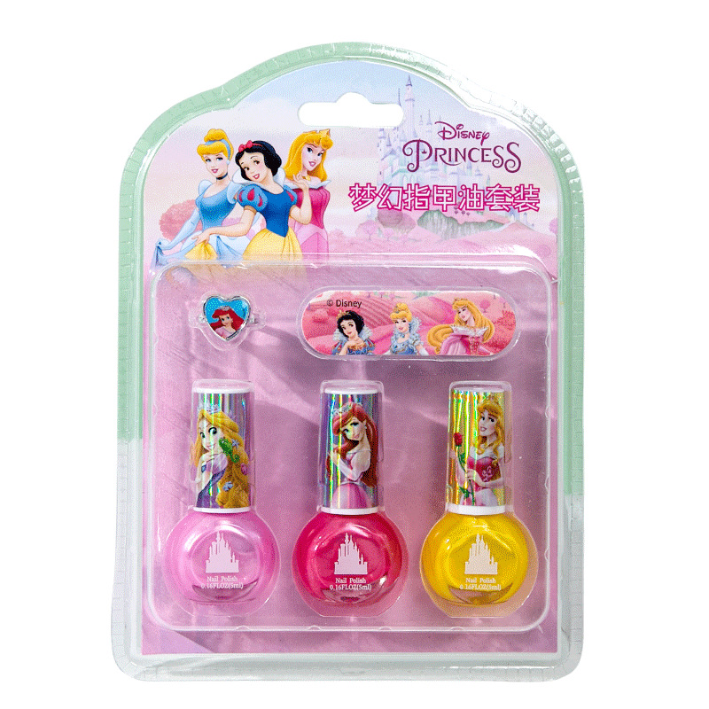 Disney Children's Nail Polish Frozen Nail Stickers Set Tearable Baking-Free Nail Polish Factory Wholesale