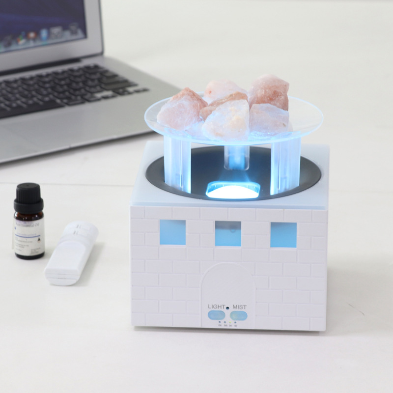 新型炎香薰機加湿器、火台焚き火飾り、エッセンシャルオイルナイトライト、メーカー消臭、レトロ風|undefined