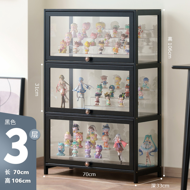 手作りディスプレイキャビネット模造ガラス透明防塵ディスプレイキャビネットレゴおもちゃアクリルディスプレイキャビネットスモークキャビネット化粧品|undefined