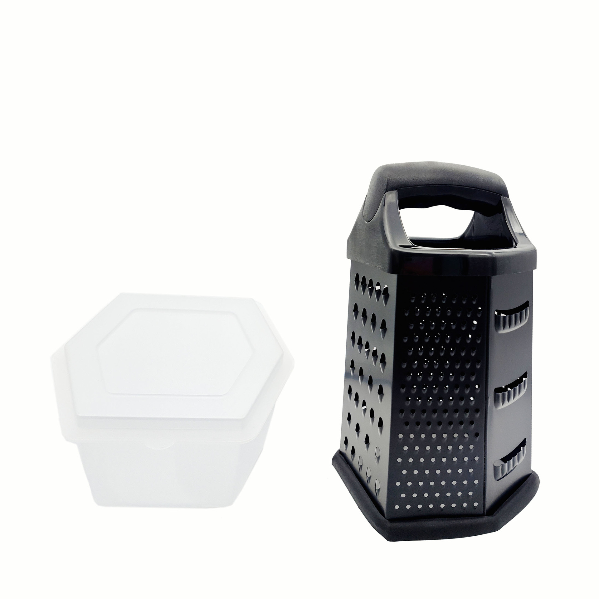 Rallador de acero inoxidable de 6 lados, multifunción, para rallar queso, cortar patatas, calabacín, etc., uso doméstico