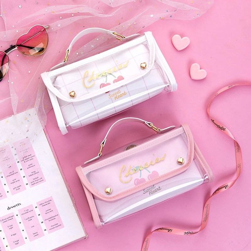 102g Weight 240 Quantity Learning Occasion Girl Ins Style Pencil Case Cute Refreshing Stationery Box Junior High School And Elementary School Students Girl Large Capacity Combination Bags Manufacturer