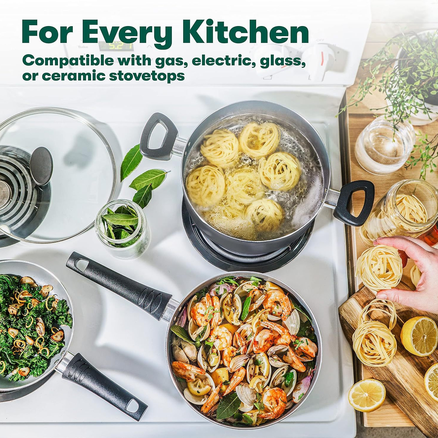 Productos transfronterizos de alta calidad para regalos de alta calidad antiadherente set de olla de pizza pan de fritura pan de leche sopa de sopa