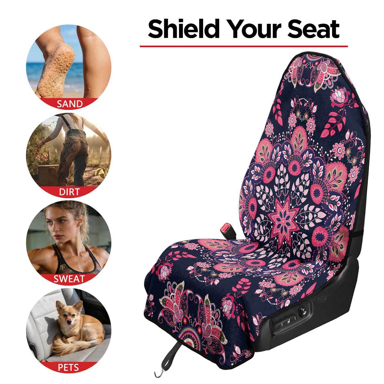 Car seat towel cover front seat protector suitable for gym and exercise, universal for all seasons, car use 31