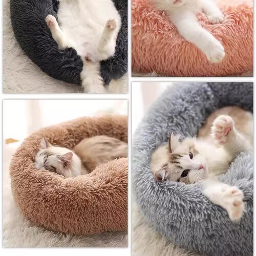 Instagram-worthy cat bed—four-season universal design, perfect for kneading and cozy warmth; immersive comfort for kittens and cats—winter-ready pet mattress.