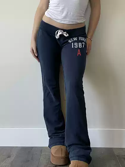 New Low-Rise Tie-Strap Color-Block Printed Pants American Style Fashion Y2K Casual Streetwear Comfortable Versatile Trousers