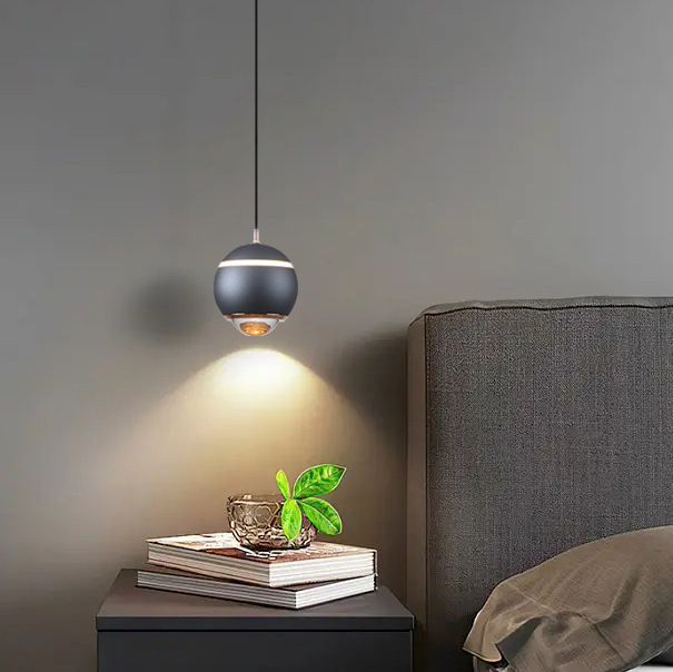 Lámparas y accesorios nórdicos simples líneas de elevación transfronterizas personalidades modernas pueden ser creativas lámparas de cabezal de cama bar dormitorio muy pequeño