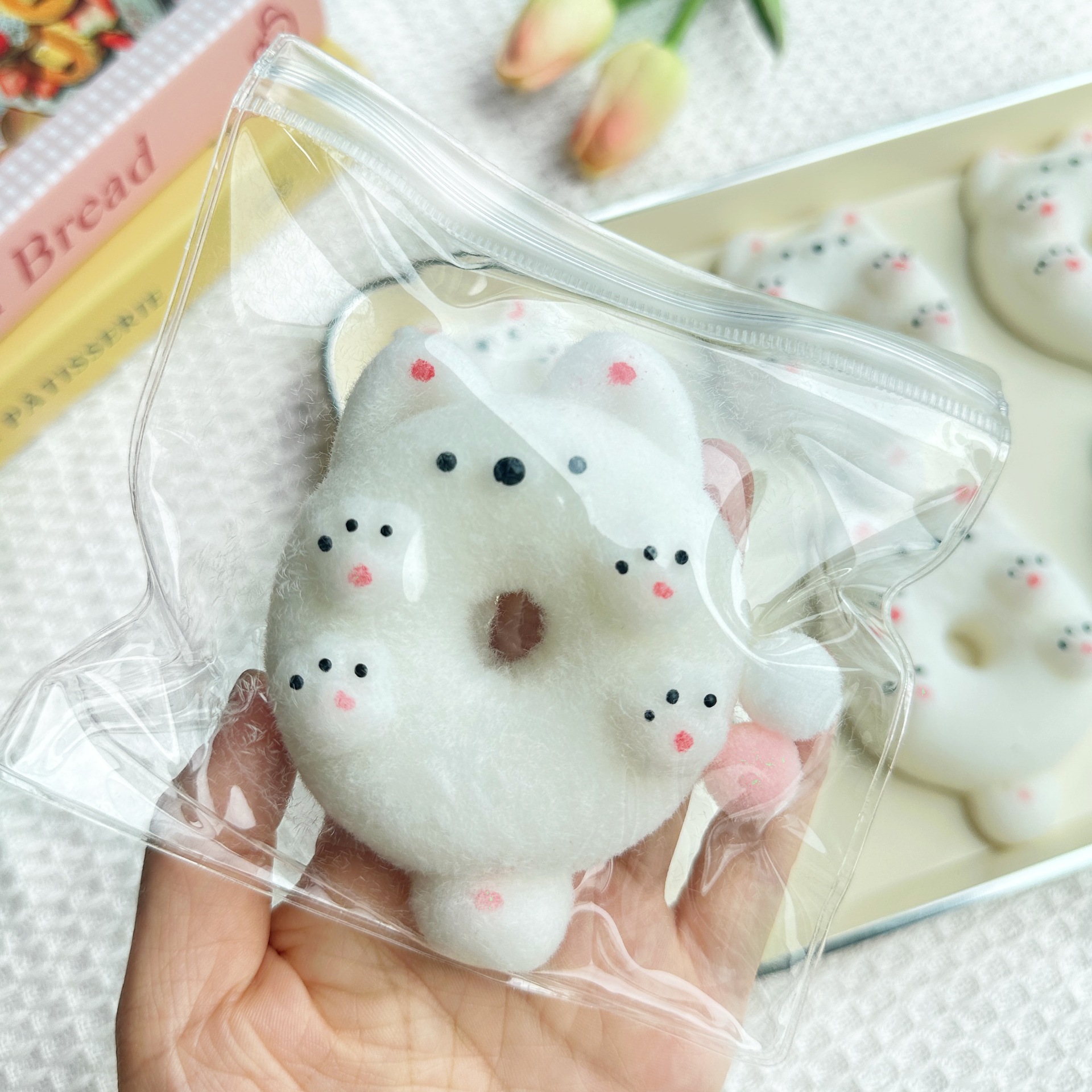 Lodo de la sensación de sufra crema pellizco pellizco Le juguete descompresor chica alta cara rebote lento sensación de agua artefacto descompresor