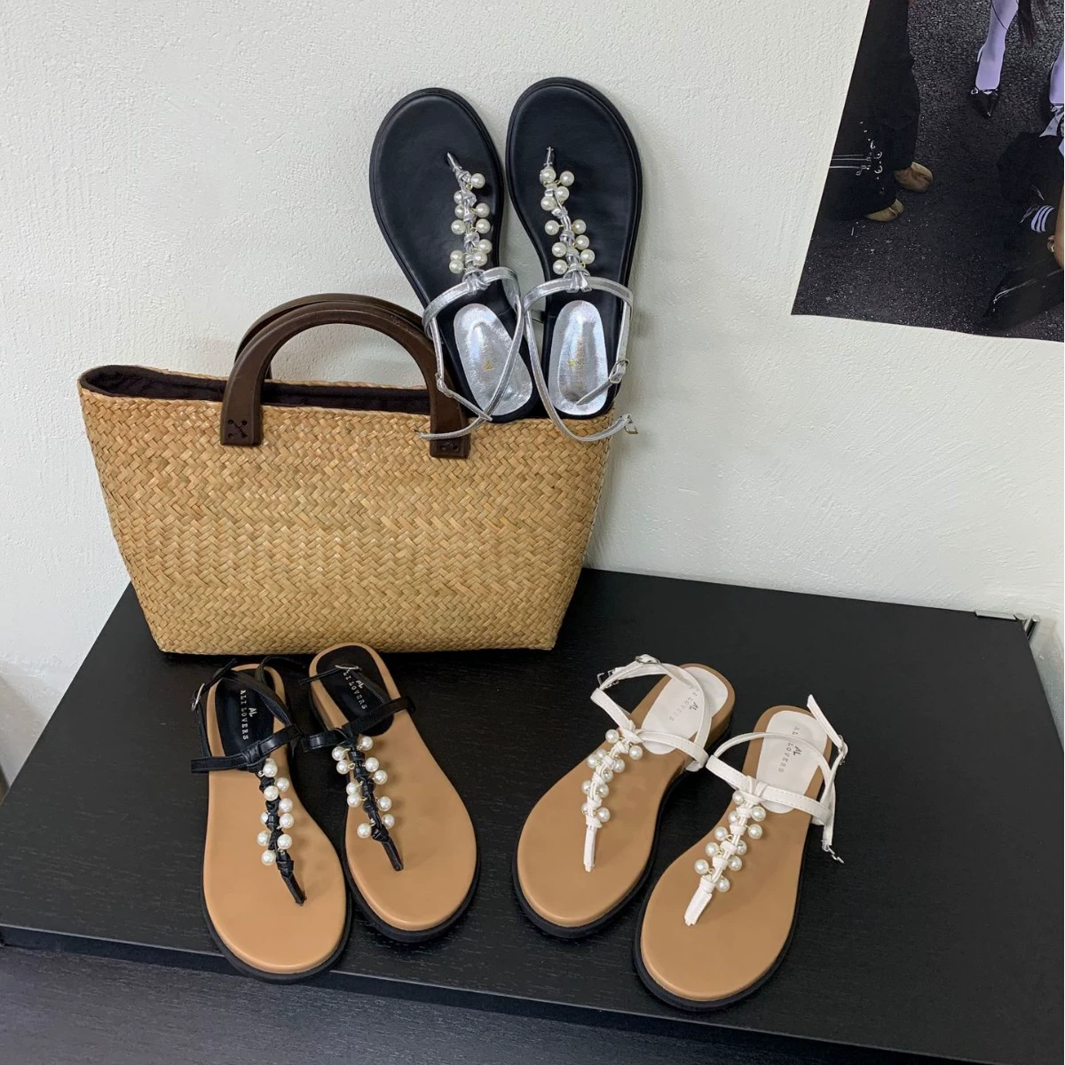 5500-33~Клиновые французские сандалии-шлепанцы, сказочные туфли, новый стиль лето 2025