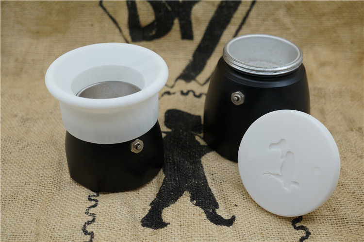 Large Bird Rotating Type Bialetti Moka Pot Powder Ring, Powder Filler, Powder Press, One-Hand Operation