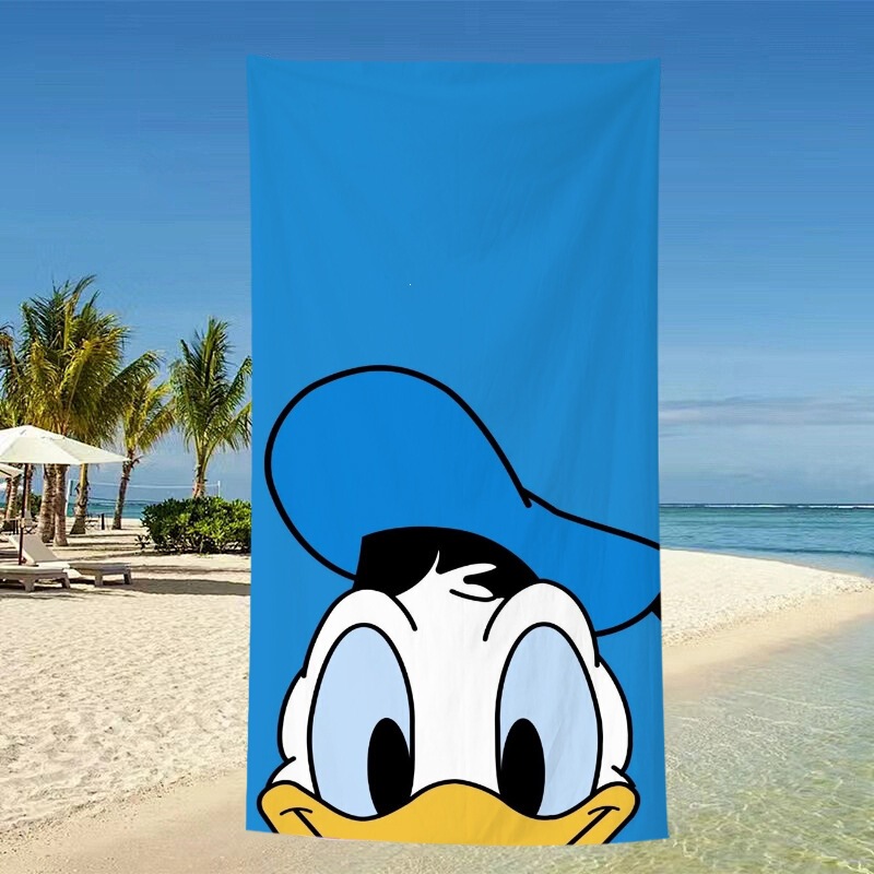 Cartoon Donald Duck and Daisy Digital Print Microfiber Beach Towel, Water Absorbent, Sand-Resistant, Swimming Bath Towel, Small Towel Cartoon Donald Duck and Daisy Digital Print Microfiber Beach Towel, Water Absorbent, Sand-Resistant, Swimming Bath Towel, Small Towel