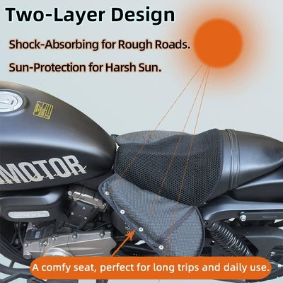 Waterproof, Breathable and Sun Protection, Motorcycle cushion