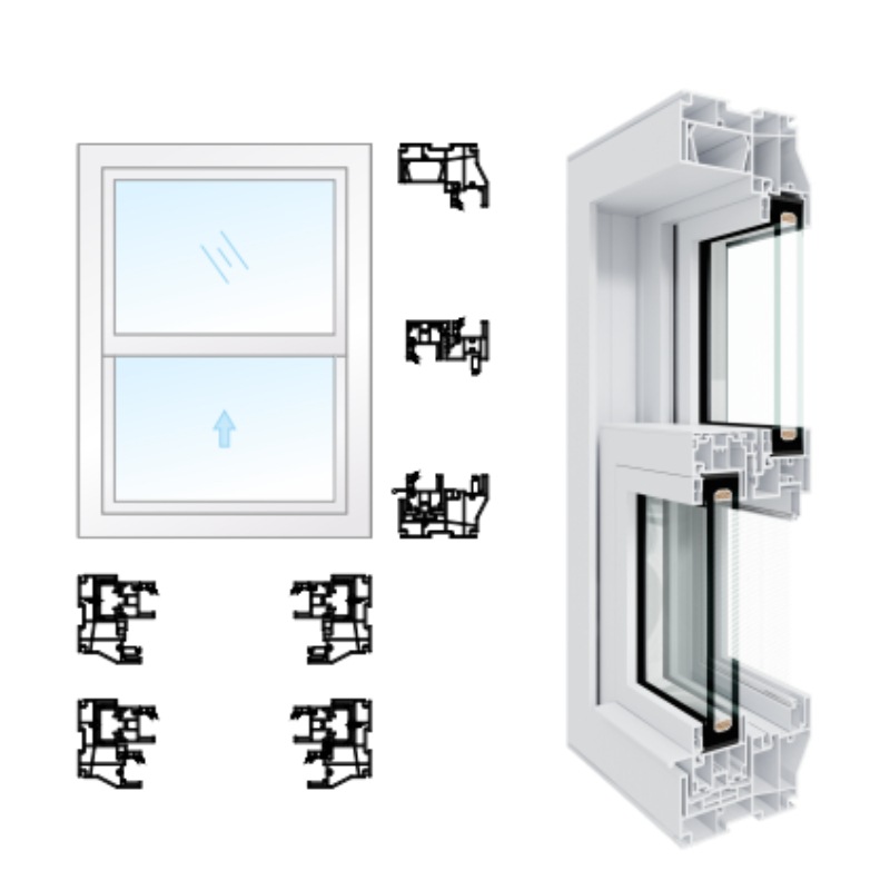 单扇提拉窗可内倒 (外贸订单)