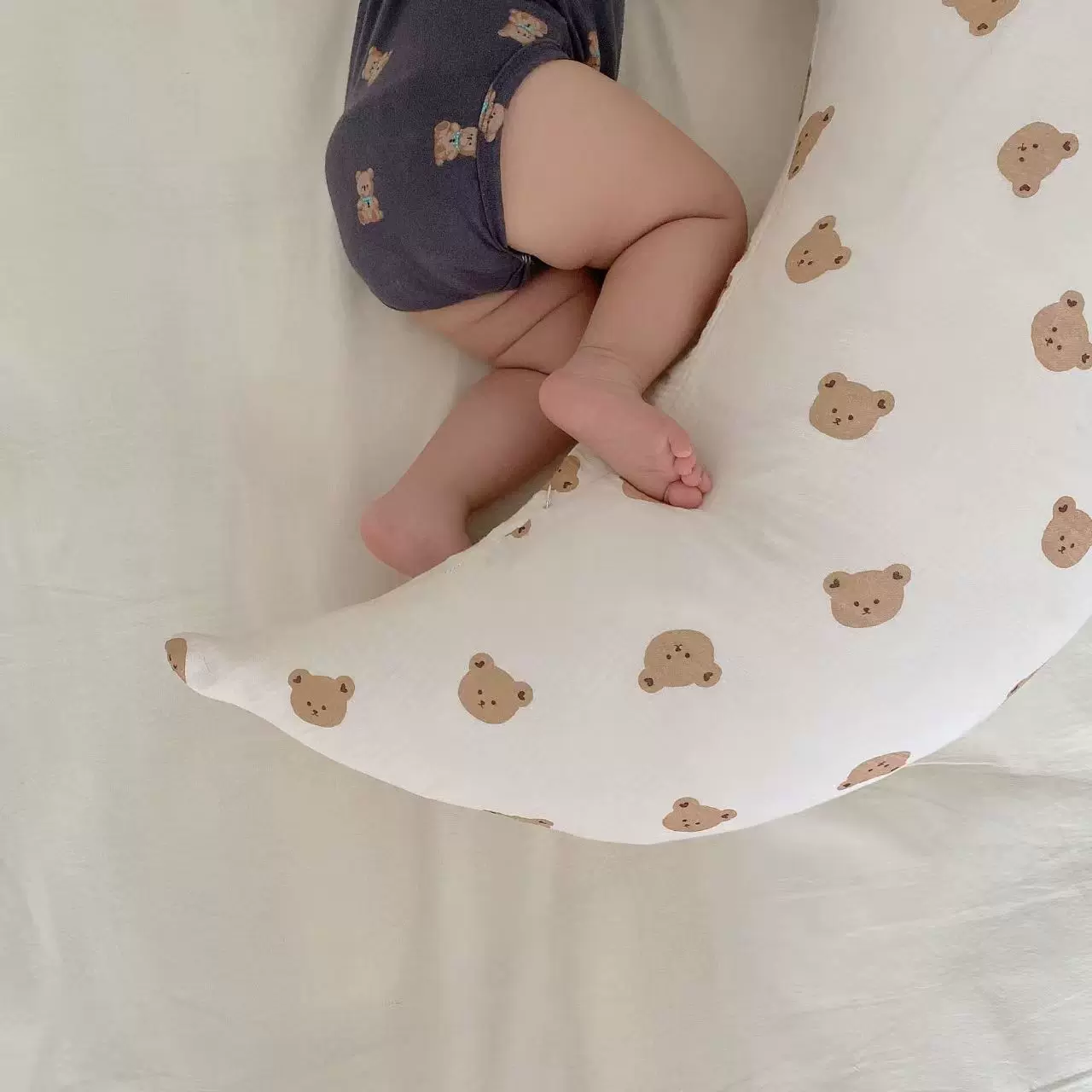 DIY哺乳枕皱皱纱布新生儿喂奶枕头护腰枕孕妇抱枕婴儿枕头学坐[]