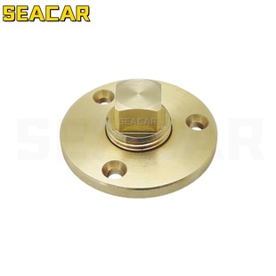 Factory supply 1 inch brass drain plug plug yacht marine hardware fittings leak-proof thread