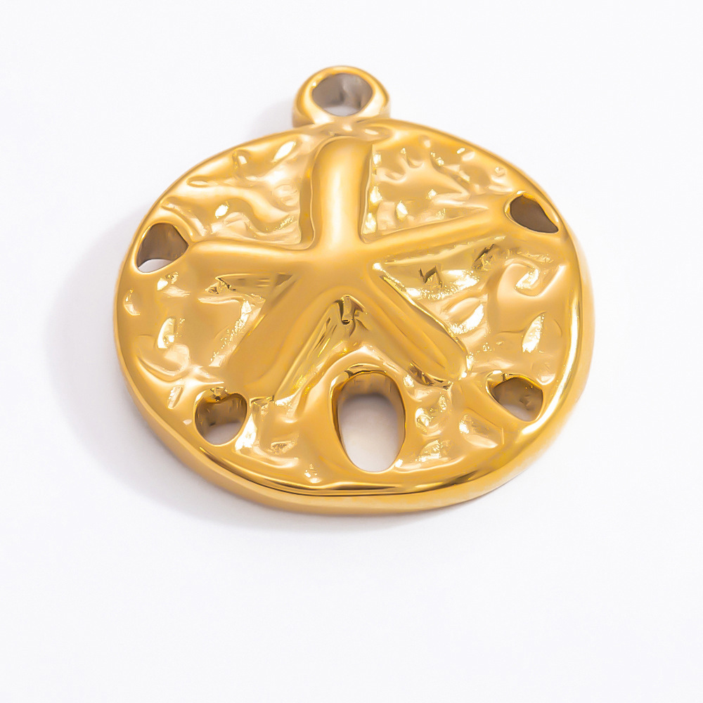 1 Piece 18.17*21.02mm 304 Stainless Steel PVD Coated Report this seller or product Sun Starfish Polished Pendant Evil Eye Jewelry display picture 7