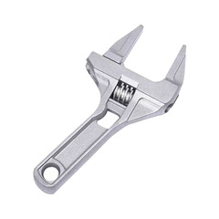 Aluminum alloy bathroom wrench Large open end wrench Short handle anti-skid plumbing hardware repair wrench Adjustable wrench