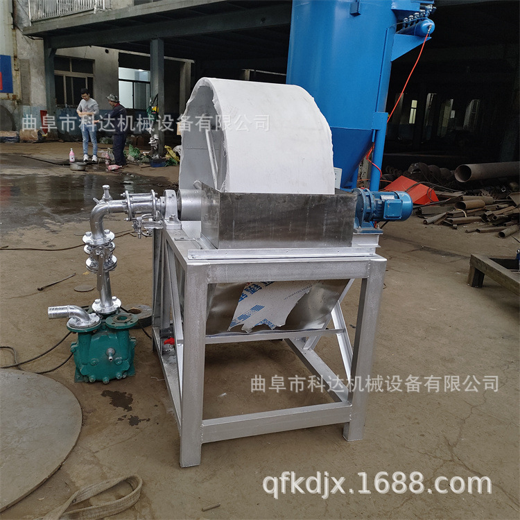 广东土豆淀粉脱水机视频XWZF 生石膏粉浆真空去水机