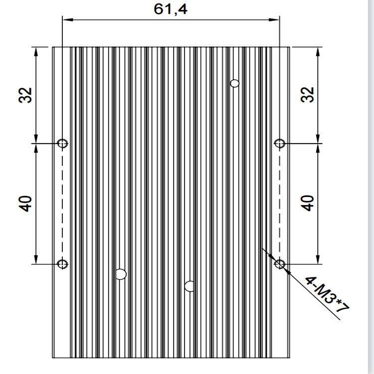 67*55*130电子型材散热器铝合金制cpu电源配件散热片大功率