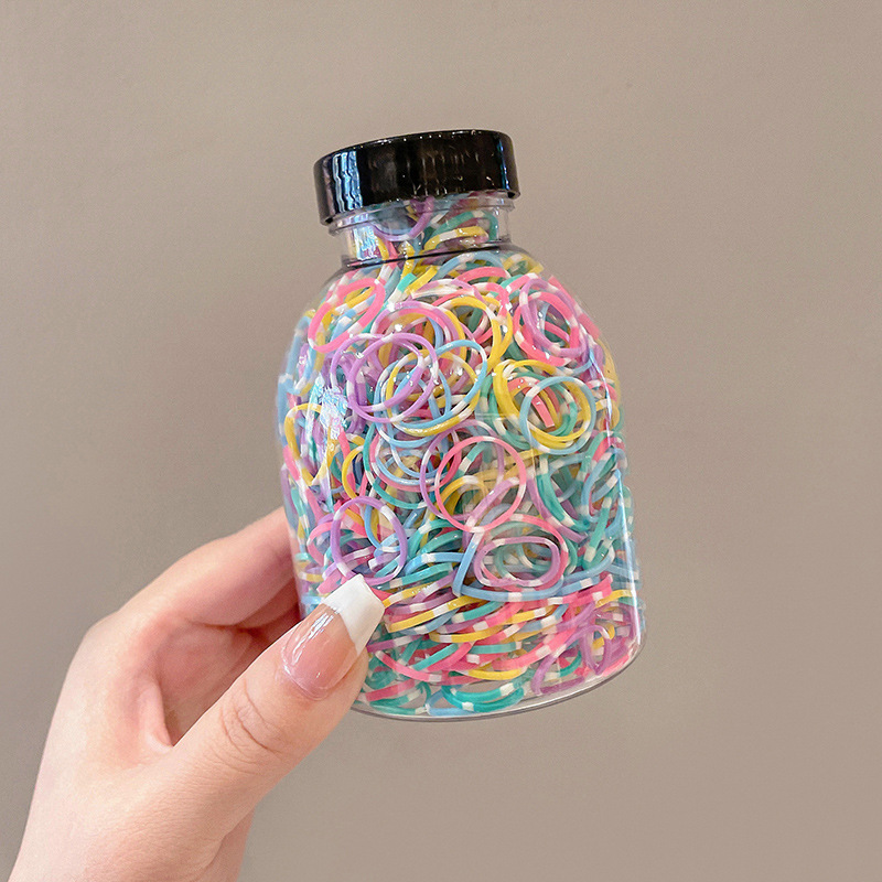 Banda de goma para niños, niñas, bebés, adornos de cabello para niños pequeños, anillo de cabello elástico, banda de goma desechable