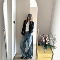 韩系简约纯色拉链针织外搭开衫女早秋季新款修身显瘦百搭毛衣外套