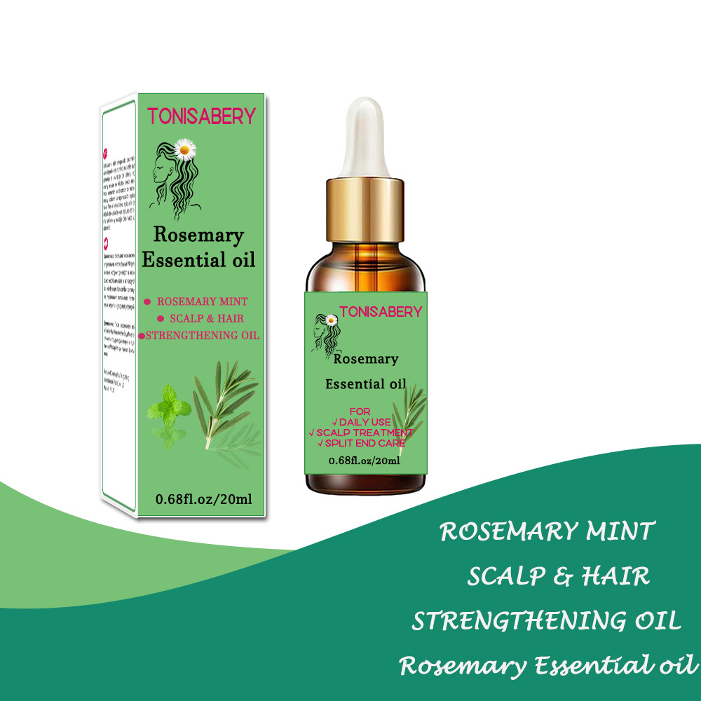 Testa di menta al rosmarino 20 ml Olio essenziale per la cura dei capelli riparatrice della pelle secca e danneggiata_voghion.com