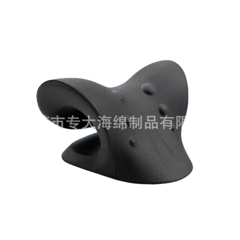 指压按摩颈椎枕 重力脖子肩颈部C型牵引器 肌肉放松蝴蝶按摩枕