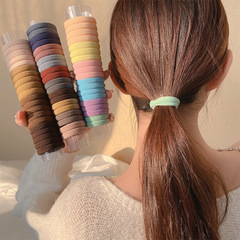 Elastic hair tie for rubber band hair styling, high elasticity, durable hair ring, summer black hair tie, thick skin sleeve, does not hurt hair