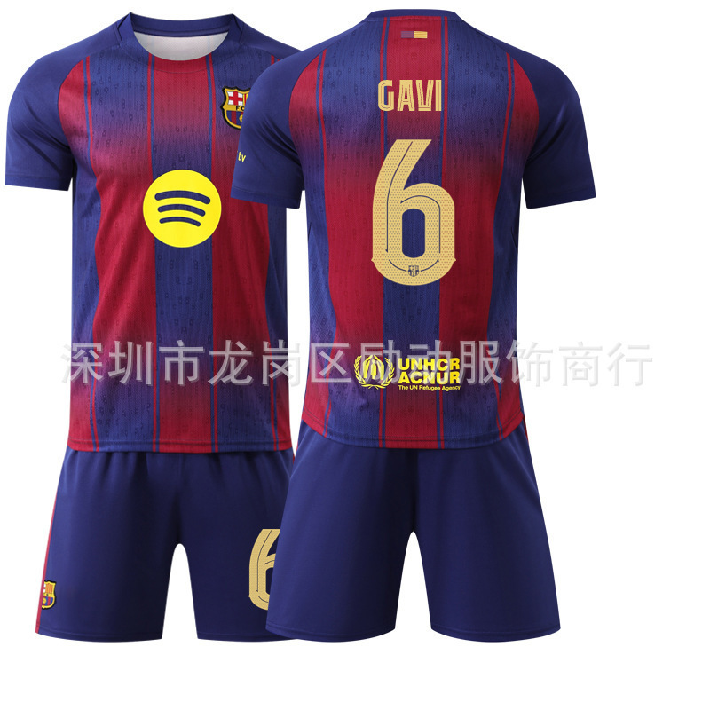 2526 バルセロナ ホーム チャンピオンズ リーグ バージョン 10 メッシ 10 号 アマール ジャージ スポーツ ユニフォーム サッカー ユニフォーム セット 外国貿易|undefined