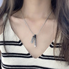 Cold wind ins rectangle Geometry Necklace A small minority Sense of design clavicle sweater chain Autumn and winter fashion Pendant