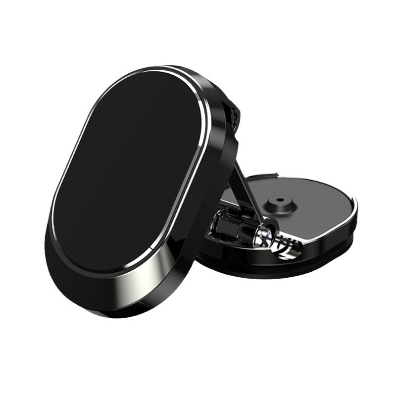 Coche de succión magnética plegable soporte de teléfono móvil tablero de metal coche rotación de navegación soporte de vehículo al por mayor