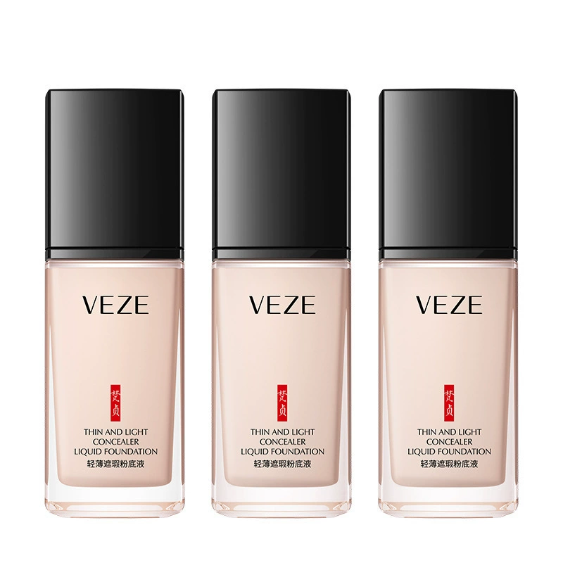 Liquid Foundation (VEZE) Thin & Light Concealer, Natural Finish Primer, Lightweight Coverage