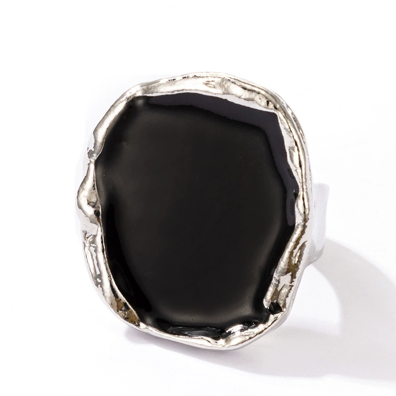 Ecological metal golden tape, retro ring, jewelry, accessory, European style