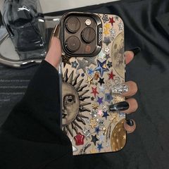 彩星月适用苹果16Plus手机壳iPhone15PROMAX新款14/13/12/11通用