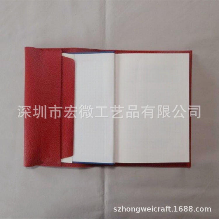 厂家手册厂家批发 简约纯色pu皮革书套 封皮记事本册子套学生书皮