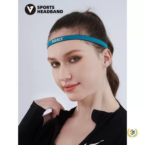 ☍ Sports thin sweat-absorbing headband for women, basketball ice silk sunscreen sweat-wicking hairband, thin running and cycling anti-sweat band